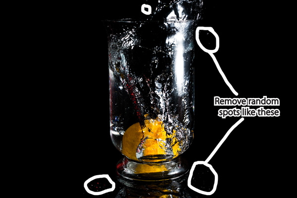 water splash photography