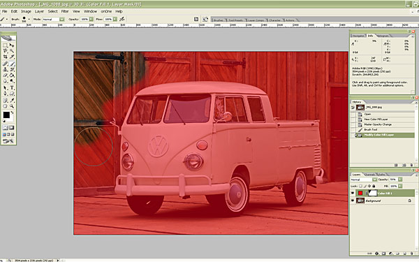changing photo color in photoshop