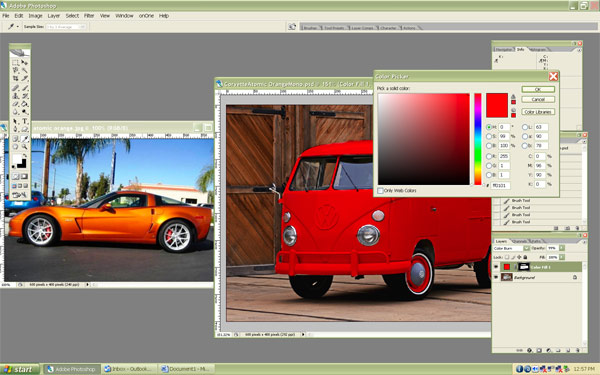 changing photo color in photoshop