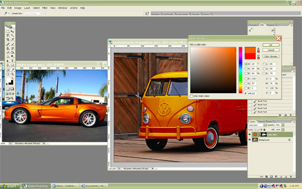 changing photo color in photoshop