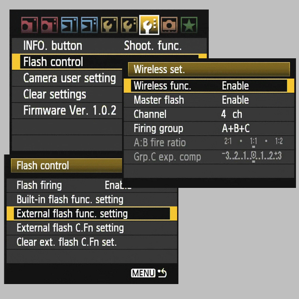 Canon settings