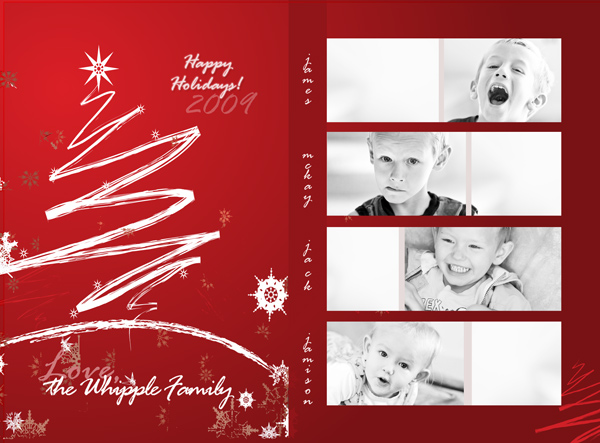 christmas card photography collage