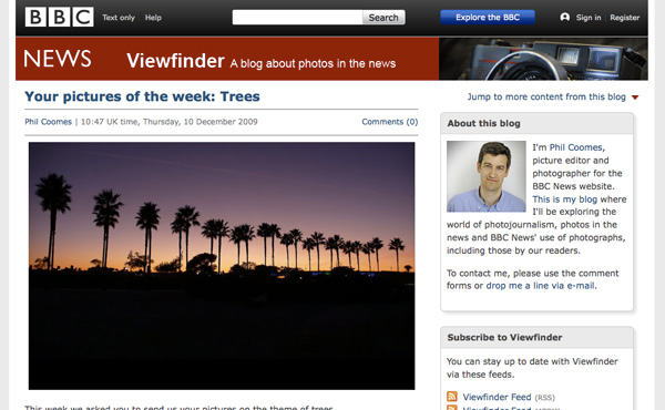 Photoblog of BBC picture editor Phil Coomes