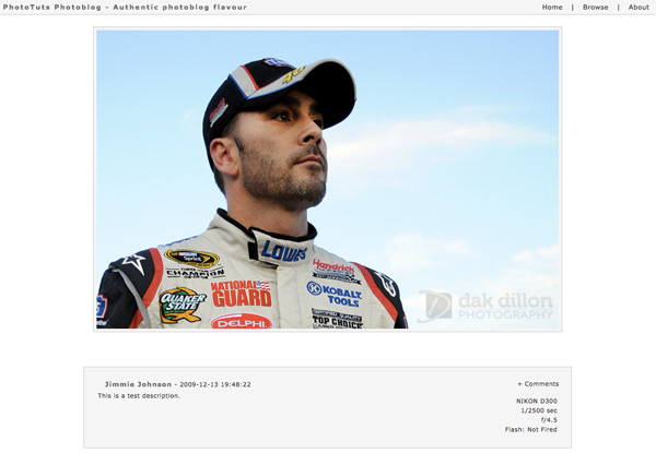 Default Pixelpost theme