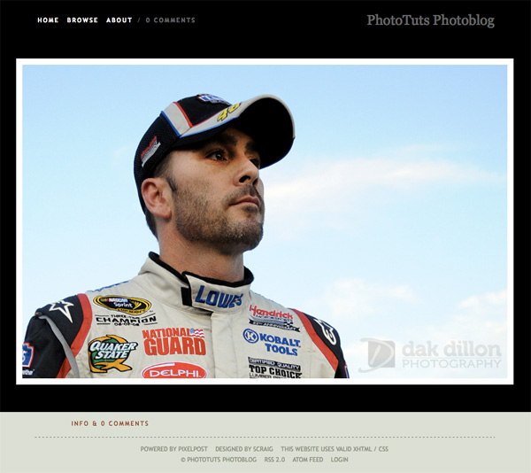 Default Pixelpost theme