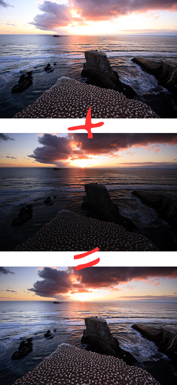 exposure blending RAW tutorial