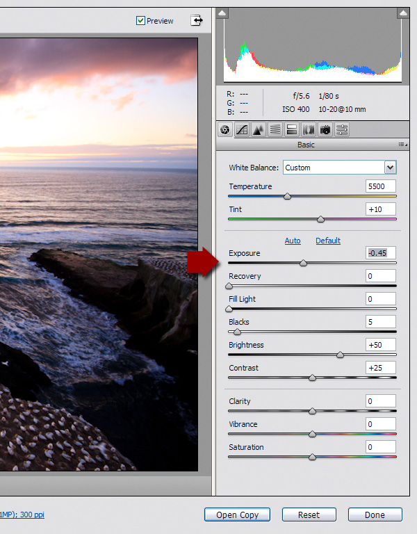 exposure blending RAW tutorial