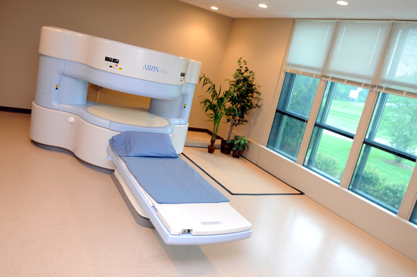 An MRI machine.