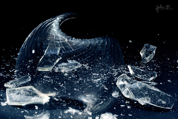 photographing glass