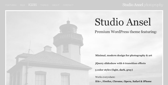 WordPress themes for photographers