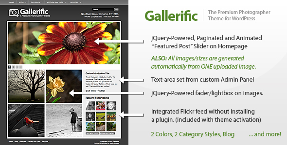 WordPress themes for photographers