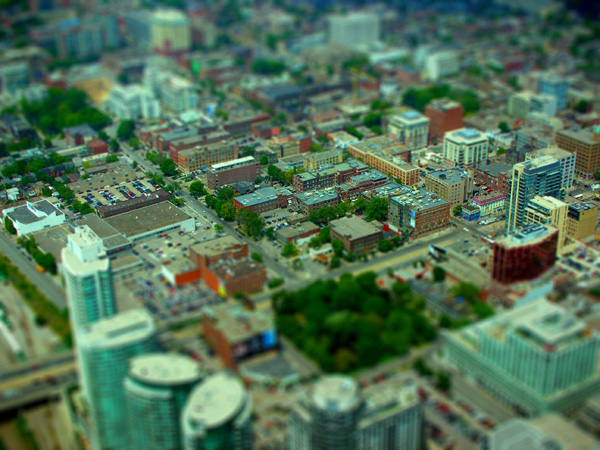 photoshop tilt-shift effect