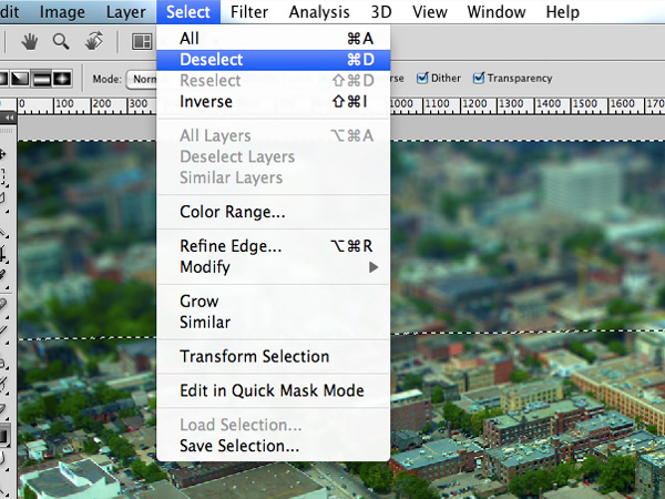 photoshop tilt-shift effect