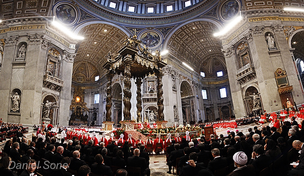 photographing the pope
