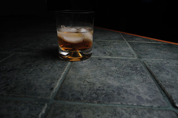 photographing a beverage drink