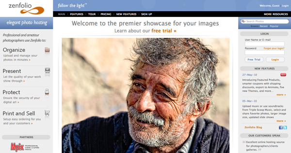 photography website services compared