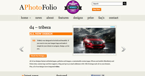 photography website services compared