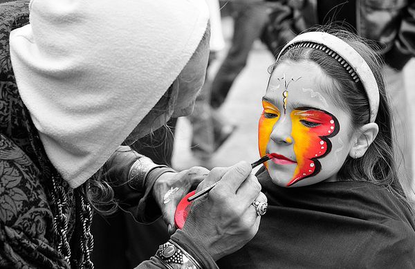 partial color colour photography