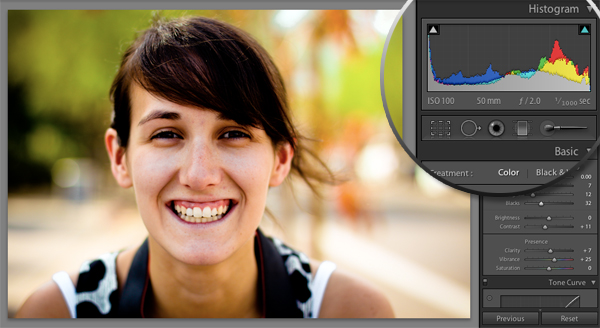adobe lightroom histogram