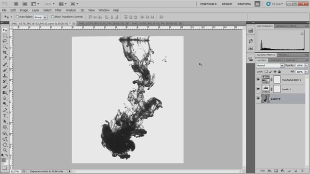 Shooting Ink Drops