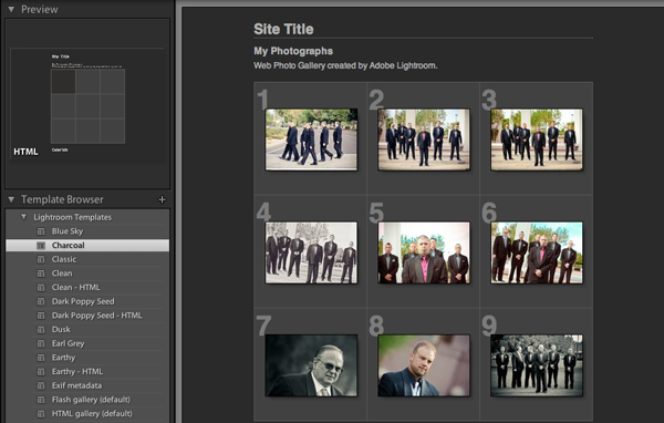 lightroom slideshow gallery