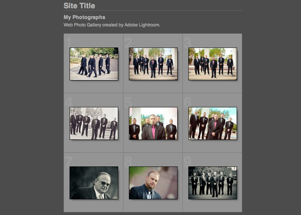 lightroom slideshow gallery