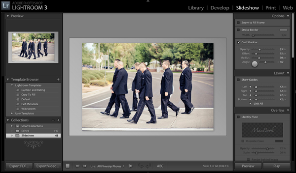 lightroom slideshow gallery