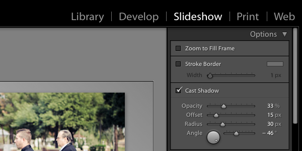 lightroom slideshow gallery