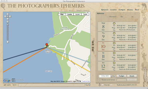 30 second shutter photography