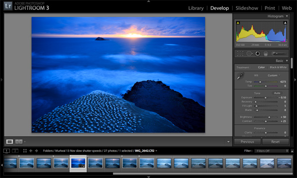 30 second shutter photography