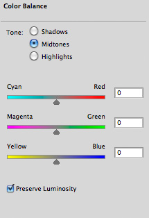 Photoshop's Color Balance