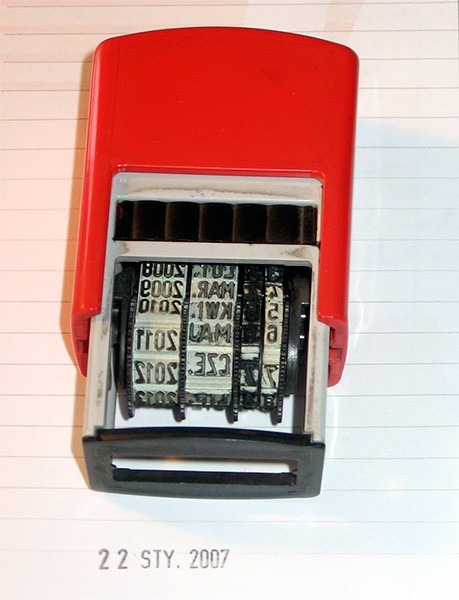 rubber stamp