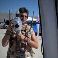 Eric Schwabel as the Human Light Suit